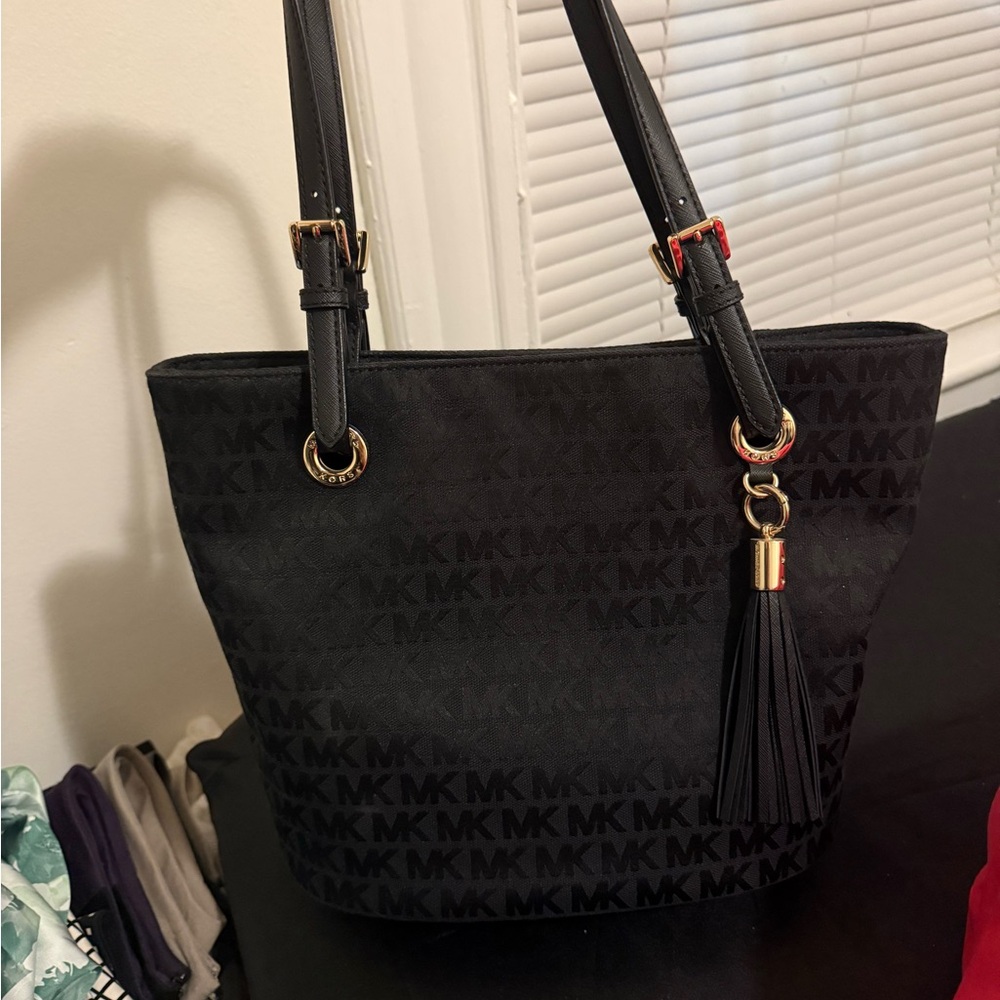 Michael Kors large Black Monogram Tote